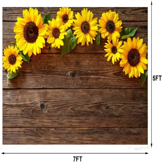 7x5FT Sunflower Birthday Party Decorations Sunflowers Flowers Fall Party {4}
