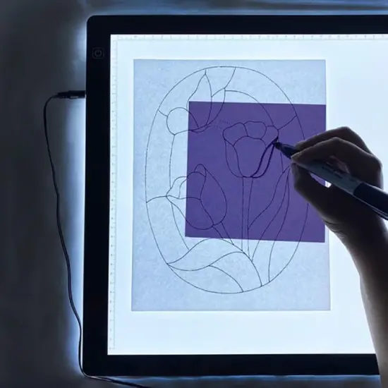 Studio Pro LED Light Pad &ndash; Ultra-Slim 24x16 Inch Tracing Light Box with Adjustable Brightness, Acrylic Surface, Perfect for Glass, Sketching, Animation, and Pattern Design {4}
