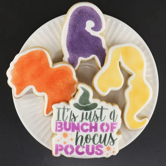 It's Just a Bunch of Hocus Pocus Cookie Stencil Set | Halloween Cookie Stencil | Halloween Arts & Crafts Stencil | Confection Couture | {7}
