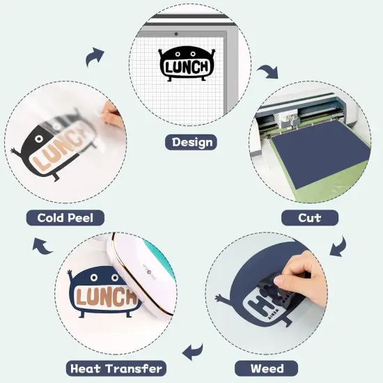 13 Pack Brown HTV Sheets 10 Assorted Colors Iron on Vinyl {4}