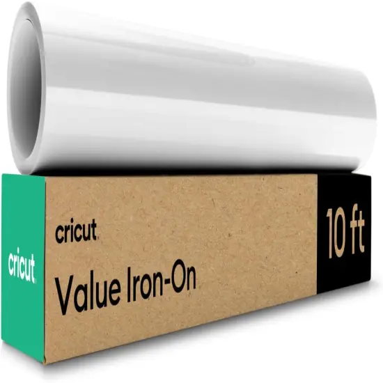 Value Iron On, White (12in x 10ft roll) - HTV Heat Transfer Vinyl {1}