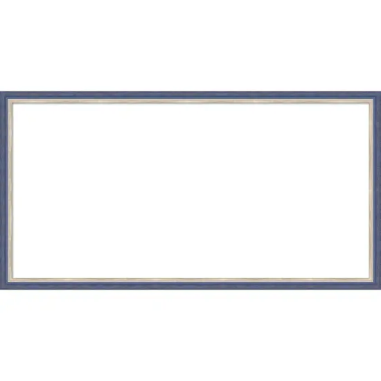 Theo Narrow Framed Dry Erase Magnetic Board Blue {1}