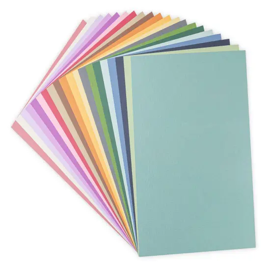 Sizzix Surfacez Cardstock Pack 8"X11.5" 80/Pkg-Muted, 20 Colors {3}