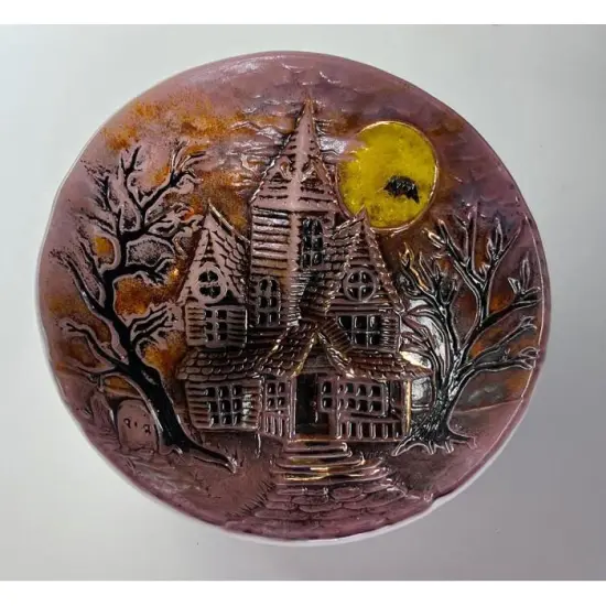 12" x 12" x 1" Haunted House Texture Glass Fusing Kiln Mold {3}
