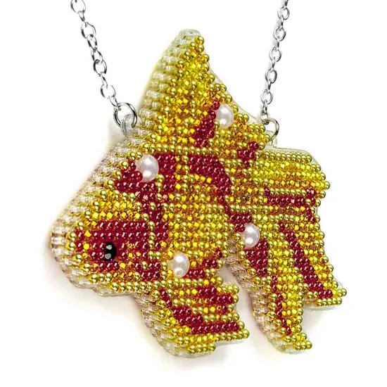 Set for embroidery with beads on a plastic base FLPL-096 {4}