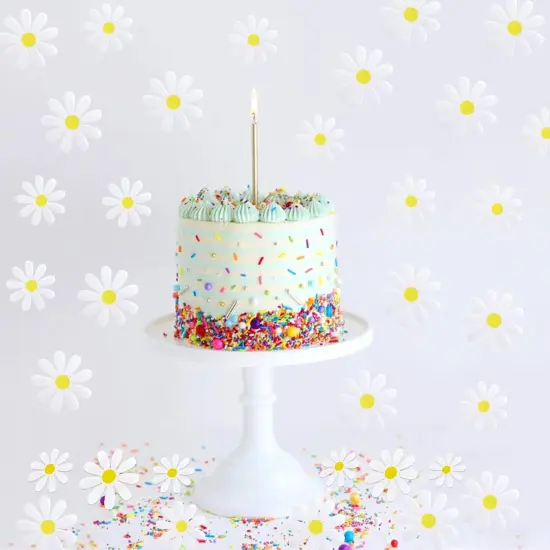 250PCS Daisy Confetti Flower Table Confetti Bridal Baby Shower Decorations Engagement Party Decorations {5}