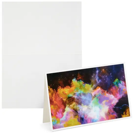 48 Pack Space Blank Cards and Envelopes, Cosmic Galaxy All Occasion Greeting Cards for Thank You, Birthday, New Year (4x6 In) Multicolor {5}