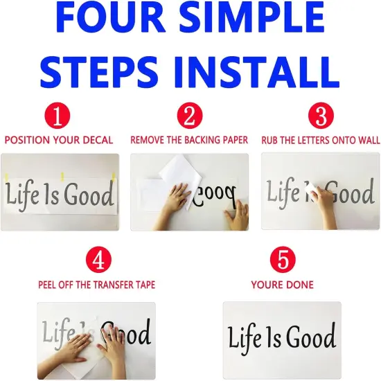 Family Wall Art, Family Wall Stickers, (Easy to Apply), Vinyl Wall Decor Art Living Room Bedroom Bathroom Dining Room, Inspirational Love Quotes Saying Sign Men Home, Together We Make A Family {3}