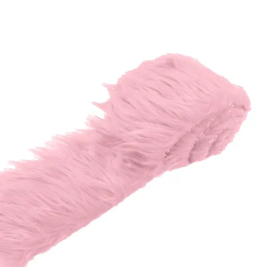 18" x 60" Size Shaggy Long Pile Faux Fur Strip Fabric for Costumes Crafts Trims Decor Projects Platinum {7}