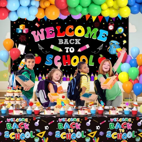 143Pcs Rainbow Balloons for First Day of School {5}