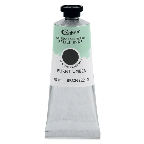 Cranfield Caligo Safe Wash Relief Ink - Burnt Umber, 75 ml {1}