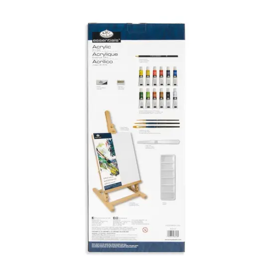 REA5204 | Acrylic Paint H-Frame Easel Art Set - 22pc {5}