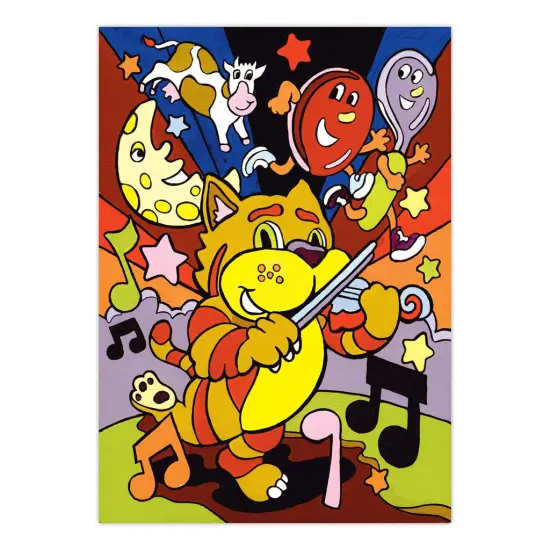 MFP13 | Painting by numbers&trade; Children's 10pc 8.75" x 11.75" Musical Kitty Painting Project {2}