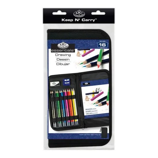 RSET-KCDS | Essentials&trade; 16pc Drawing Keep N' Carry Travel Art Set {1}
