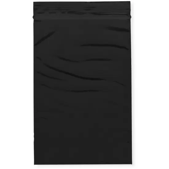 Plymor 4" x 6", Black 2 Mil Zipper Reclosable Plastic Bags {1}