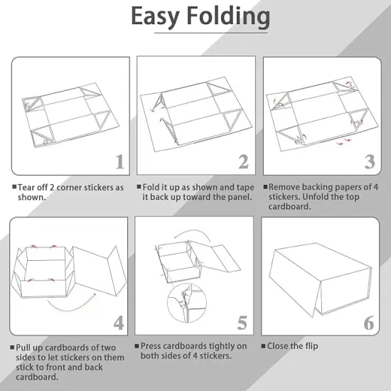 8x8x4 Inches Gift Box with Magnetic Closure Lid, White Magnetic Box for Wedding, Groomsmen Bridesmaid Proposal, Birthdays, Mother's Day, 1 Pack {4}