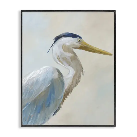 Stupell Industries Heron Looking Right Portrait Framed Giclee By Nan {7}
