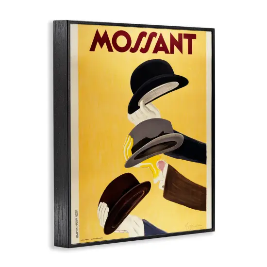 Stupell Industries Vintage Top Hat Advertisement Framed Giclee Design by Marcus Jules {3}