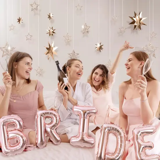 Hanging Twinkle Little Star Party Decorations Gold {5}