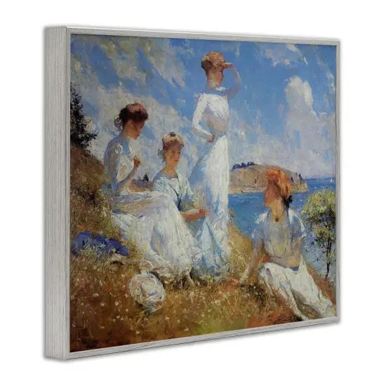 Stupell Industries Ladies on Shore Classic Painting Framed Giclee By Marcus Jules {3}