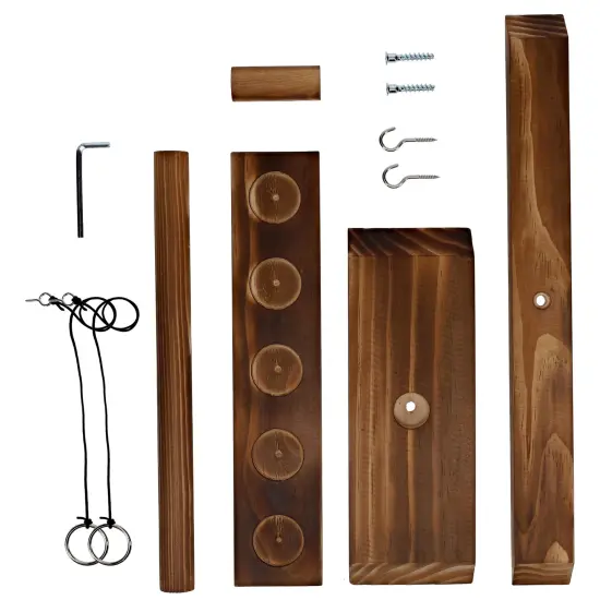 Pacific Shore Games 2 Player Wooden Ring Toss Game {4}