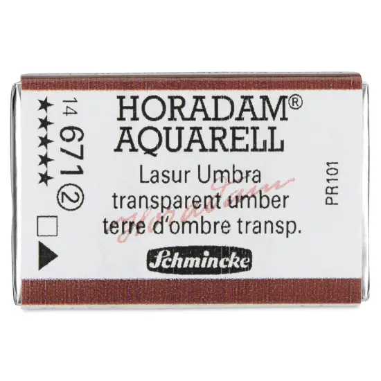 Schmincke Horadam Aquarell Watercolor - Transparent Umber, Full Pan {1}