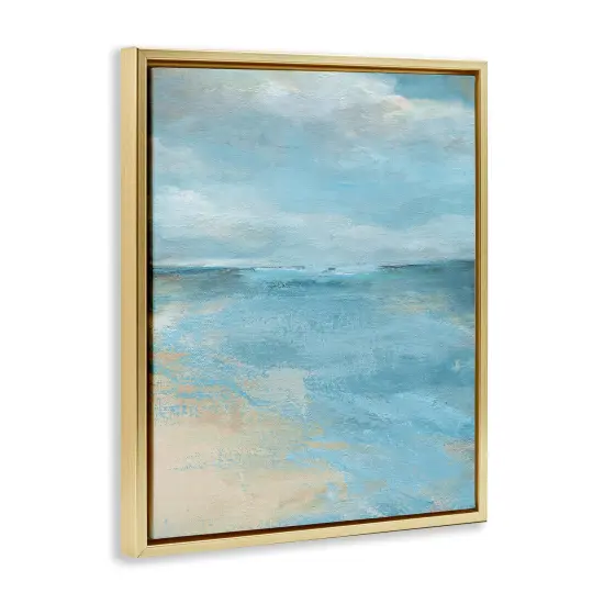 Stupell Industries Beach Edge Abstraction Floating Frame By Carol Robinson {3}