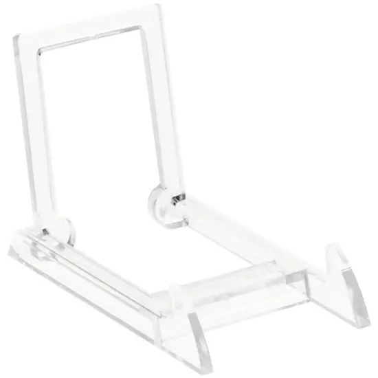 Gibson Holders MINI Adjustable Clear Acrylic Display Easel, 2" W x 3.25" D x 2.25" H {1}