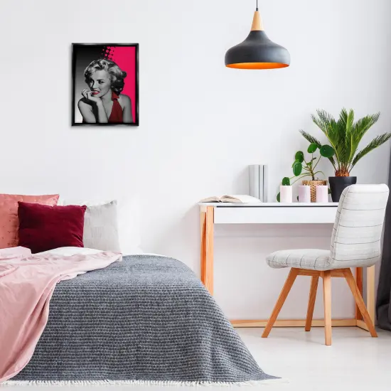 Stupell Industries The Thinker in Red Floating Frame By Jadei Graphics {8}