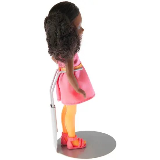 Plymor DSP-25S Silver Adjustable Action Figure Stand, fits 4.5, 5, and 5.5 inch Action Figures, Waist is 1" - 1.5" wide, 3" - 3.5" around {5}