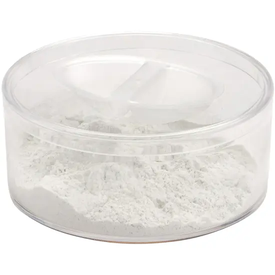 Pioneer Plastics 016C Clear Small Round Plastic Container with Pinch Style Lid, 3.3125" W x 1.3125" H {4}