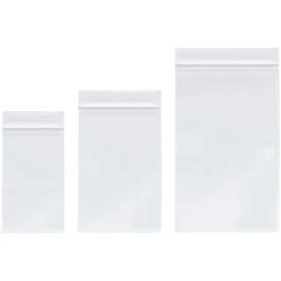 Plymor Heavy Duty Plastic Reclosable Zipper Bags, 4 Mil Variety Pack {1}