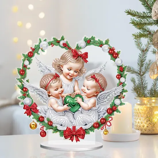 5D Diamond Art Painting Ornament Kits Christmas Angel {3}
