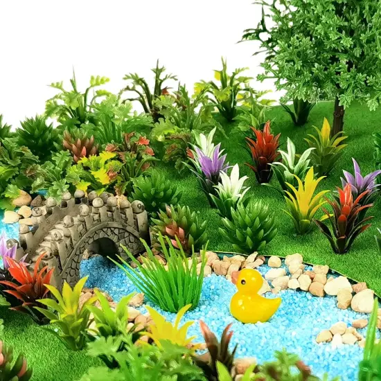 91pcs Model Trees Mixed Miniature Trees Model Train Scenery Fairy Garden Trees Diorama Trees Artificial Wargame Trees Model Railroad Scenery Diorama Supplies for DIY Scenery Landscape {5}