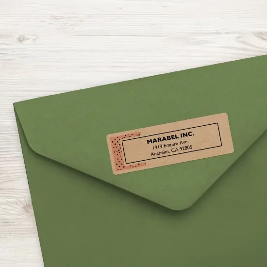 Avery Kraft Brown Rectangle Labels with Sure Feed, 1-1/3" x 4" {3}