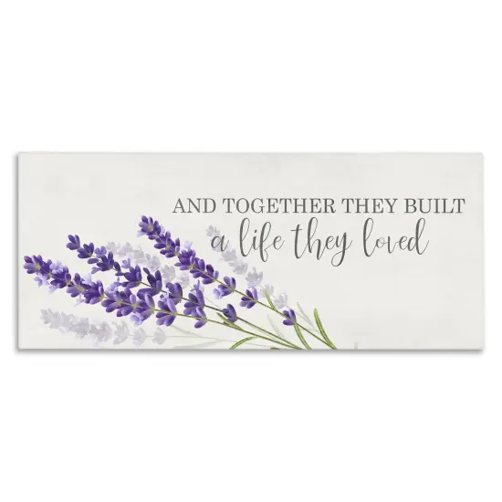 Stupell Industries Life They Loved Lavender Canvas By Kim Allen {1}