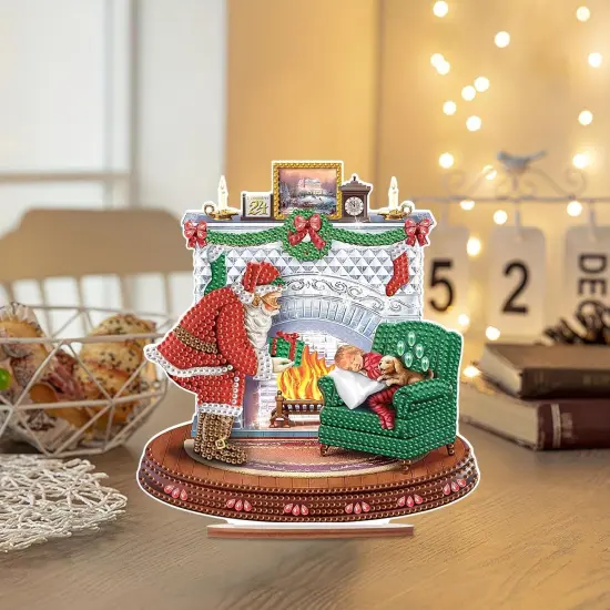 Santa 5D Diamond Painting Desktop Decorations {4}