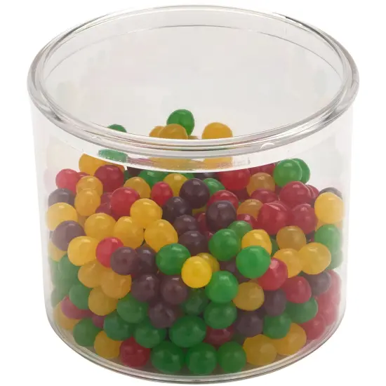 Pioneer Plastics 283C Clear Round Plastic Container, 4.0625" W x 3.4375" H {3}