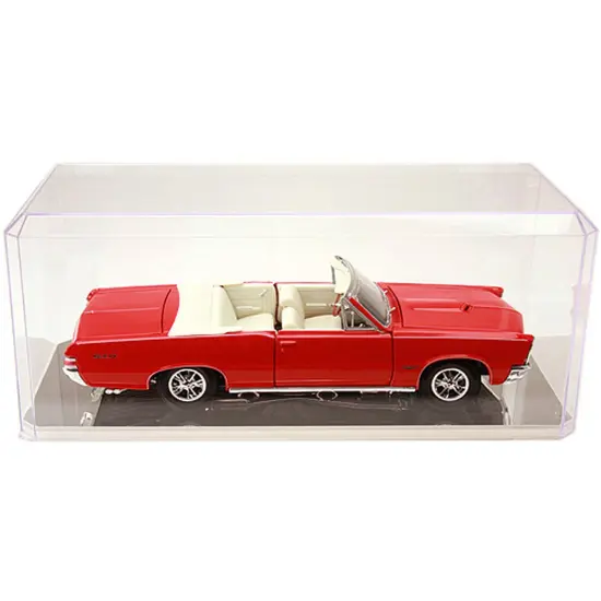 Pioneer Plastics 355CD-UV Clear Plastic Display Case for 1:18 Scale Cars (Mirrored, UV Resistant), 13" W x 5.5" D x 5" H (Mailer Box) {3}