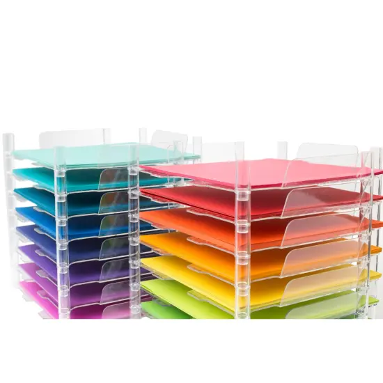 We R Stackable Acrylic Paper Trays 4/Pkg-Clear 12"X13" {5}