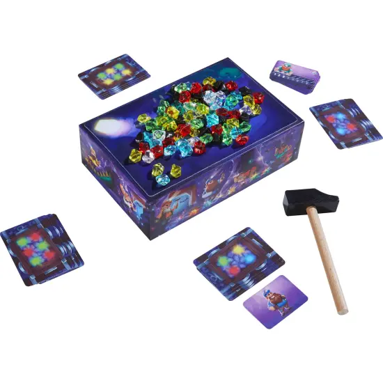 HABA Hammer Time: A Fun Kids Treasure Hunt Board Game, Family Party Game with Gems & Strategy for Ages 5+ Multicolor {4}