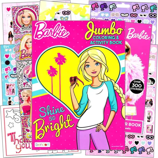 Barbie Sticker Activity Set Includes Barbie Stickers, Barbie Coloring Book {1}
