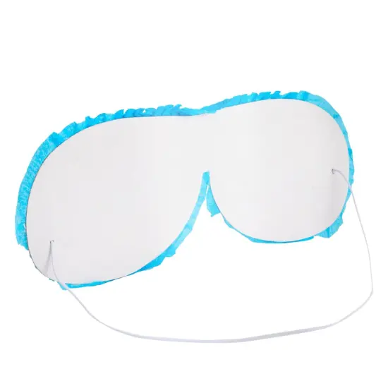 Small Pinata Stick and Blindfold for Kids Birthday, Cinco de Mayo Party Decorations (2-Piece Set), For Ages 3-6 Multicolor {5}