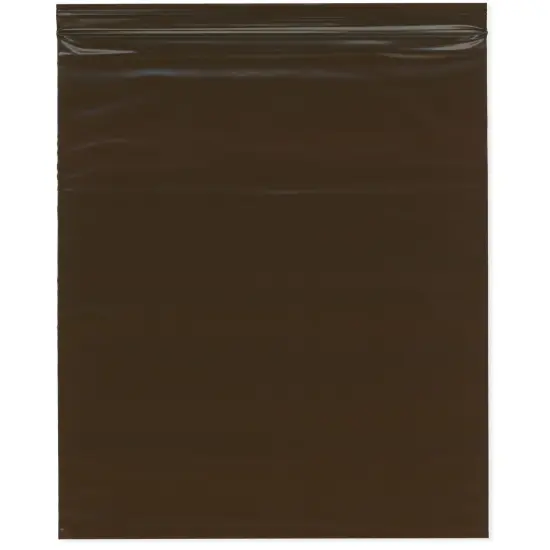 Plymor 12" x 15", 3 Mil Amber UV Zipper Reclosable Plastic Bags {1}