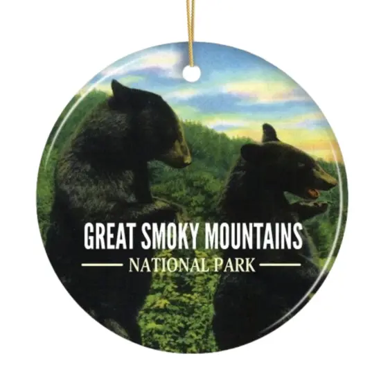 Vintage Great Smoky Mountains National Park Ornament {5}