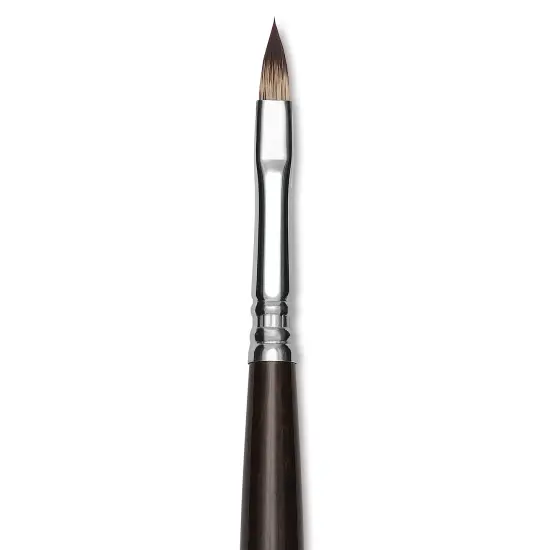 Escoda Vintage Synthetic Brush - Filbert, LongHandle, Size 4 {1}