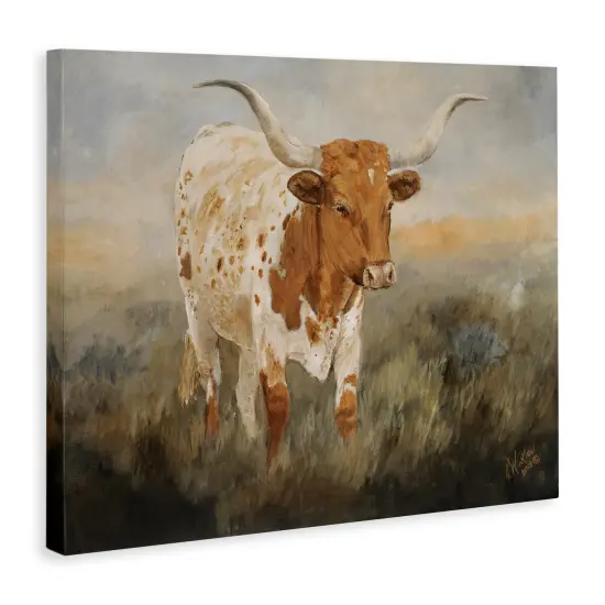 Stupell Industries Spotted Longhorn in Countryside Canvas By Kathy Winkler&nbsp; {3}