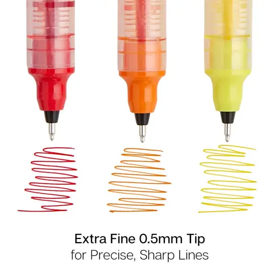 KINGART&reg; PRO Liquid Roller Ink Pens, 10 Colors {3}