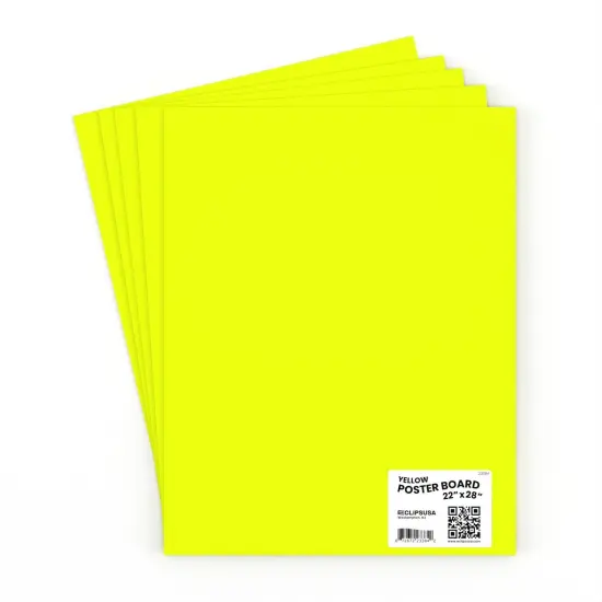 Poster Boards Yellow 22x28 in &ndash; Large Size &ndash; 50 Count {2}