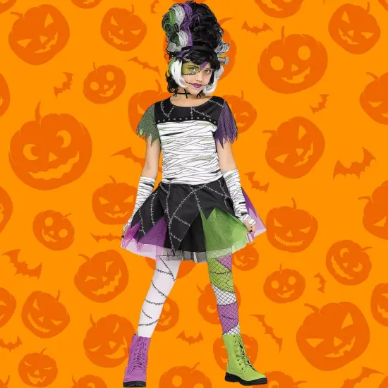 Monster Bride Child Halloween Costume with Dress Headband Tights {2}